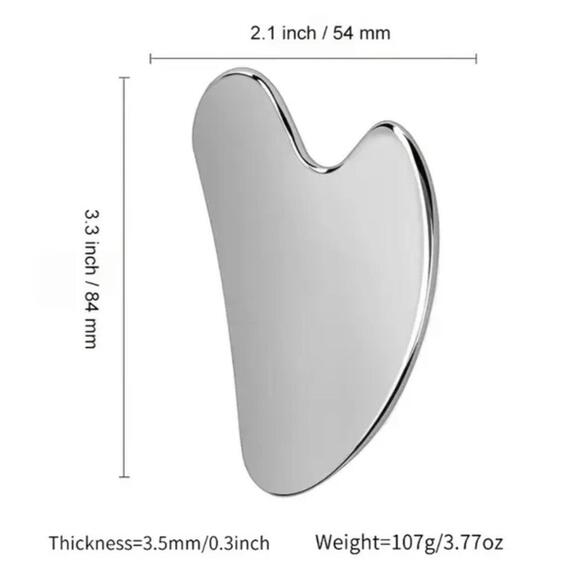 Guasha (Facial Tool)-(Silver)-(New)-$15.00 - Picture 6 of 7